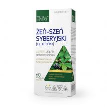 Wsparcie Witalności Żeń-szeń Medica Herbs Żeń-szeń syberyjski (Eleuthero) 60kaps