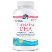 Witaminy dla Kobiet w Ciąży Nordic Naturals Prenatal DHA 830mg Unflavored 180softgels