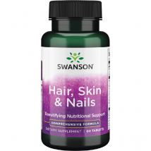 Wsparcie Włosów, Skóry, Paznokci Kompleks Swanson Hair, Skin & Nails 60tab