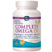 Kwasy Tłuszczowe Kompleks Nordic Naturals Complete Omega D3 60softgels