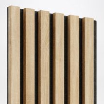 Lattes MDF sur feutre 275x30 cm - Chêne Sonoma