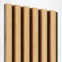 Lattes MDF sur feutre 275x30 cm - Chêne naturel