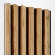 Lattes MDF sur feutre 275x30 cm - Chêne Wotan