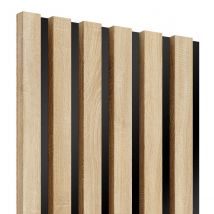 Lattes MDF sur panneau 275x30 cm - Chêne Sonoma