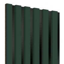 Lattes MDF sur panneau 275x30 cm - Vert bouteille