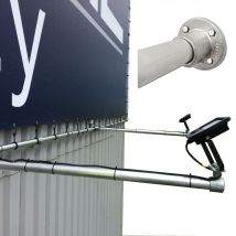 Kit potence + LED 20W / 3000K LED Projecteur 5000lm IP65 - pour le mur