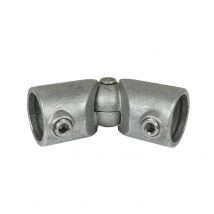 Raccordo a ginocchio regolabile Typ 125E, 48,3 mm, Zincato