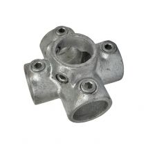 Kreuzstück für Stützrohr. 4-Richtungs-Verbinder - Typ 26D - 42,4 mm