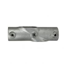 Cruz ajustable de dos zócalos Typ 23C, 33,7 mm , Galvanizado