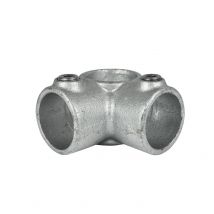 Esquina con tubo de canal 90º Typ 20E, 48,3 mm, Galvanizado
