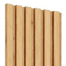 Lamelles sur panneau HDF 30x275 cm Chêne naturel