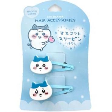 Chiikawa Mascot Hair Clip - Hachiware Blue (Set of 2) 77 x 119mm
