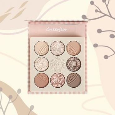 CHEERFLOR - Farley Garden Magic Circle Embossed Eyeshadow - CFR969 Cream Apricot CFR969 Cream Apricot - 6.8g