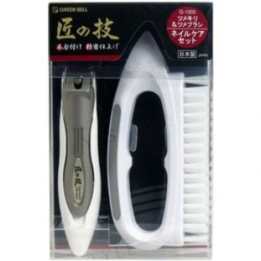 Green Bell - Nail Clipper & Brush 1 set