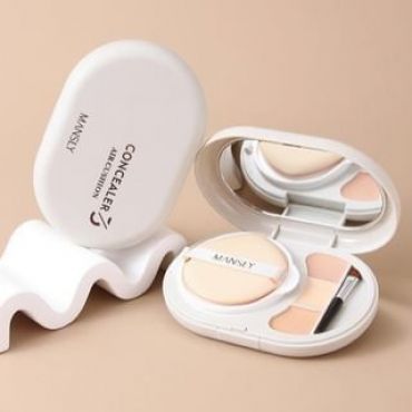 MANSLY - 2 In 1 Cushion & Concealer Palette - 2 Colors 02# Fair (Cushion*5.5g & Concealer*3g)