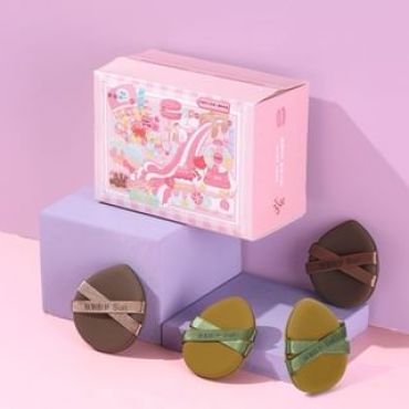 YAOZHI - Weekend Powder Puff Set with Case Set (4pcs)