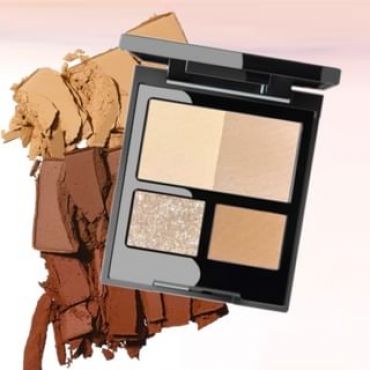 GELLA'S - Impression 4 Color Eyeshadow - Oatmeal #03 Oatmeal