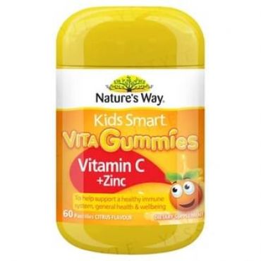 Kids Smart Vita Gummies Vitamin C + Zinc 60 pastilles