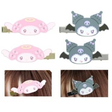 Sanrio My Melody & Kuromi Hair Clips (Set of 2) My Melody (90 x 30 x 15mm)