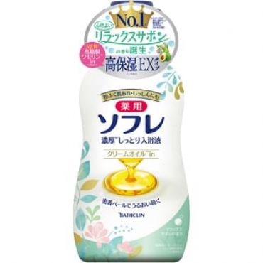 BATHCLIN - Medicinal Sofre Rich and Moist Bath Liquid Relaxing Soap - 400ml Refill