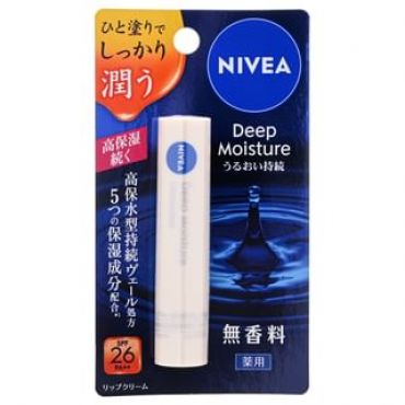 Nivea Japan - Deep Moisture Lip Balm SPF 26 PA++ Unscented