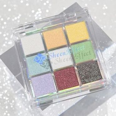 SheenEffect - 9 Colors Glittery Chameleon Eyeshadow Palette - Encounter #01 Encounter - 8g