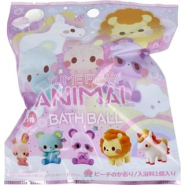 SK Japan - Yumefuwa Animal Bath Ball 1 pc - Random Style