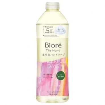 Kao - Biore The Hand Foaming Hand Wash Cheerful Days Rose - 340ml Refill
