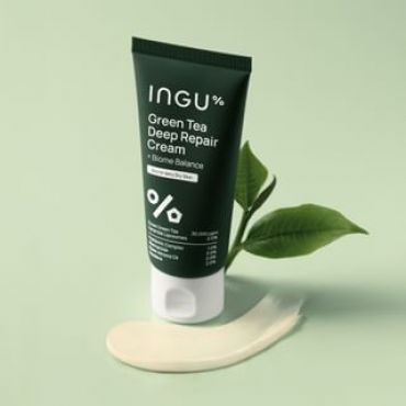 INGU - Green Tea Deep Repair Cream + Biome Balance For Dry To Very Dry Skin 50ml