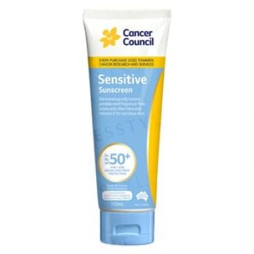 Cancer Council - Sensitive Sunscreen SPF 50+ 110ml