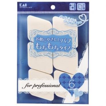 KAI - Professional Foundation Puff Diamond Shaped 6 pcs
