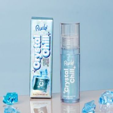 Rude Cosmetics - Crystal Chill Cooling Glitter Lip Gloss - 4 Colors Glacier Green - 5ml