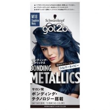 Schwarzkopf - got2b Bonding Metallics Hair Color M18 Sapphire Navy
