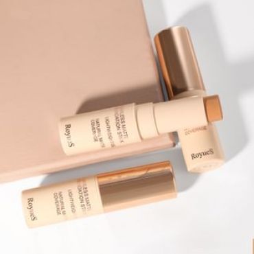 RoyueS - Flawless Matte Foundation Stick - 5 Shades 03# Cheese - 9.5g
