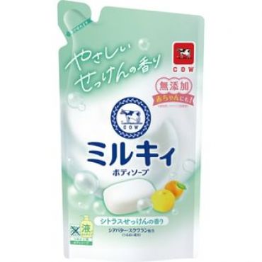 Cow Brand Soap - Milky Body Soap Citrus - 360ml Refill