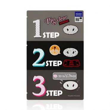 HOLIKA HOLIKA - Pig Clear Black Head 3-Step Kit Strong 1 pc