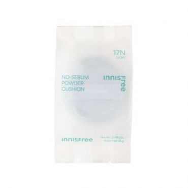 innisfree - No-Sebum Powder Cushion Refill Only - 5 Colors Renewal Version - #17N Ivory