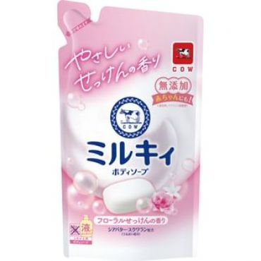 Cow Brand Soap - Milky Body Soap Floral - 360ml Refill