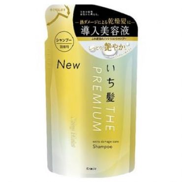 Kracie - Ichikami The Premium Extra Damage Care Shampoo Shiny Moist - 340ml Refill