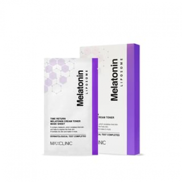 MAXCLINIC - Time Return Melatonin Cream Toner Mask Sheet Set 27ml x 5 sheets