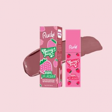 Rude Cosmetics - Berry Juicy Vinyl Lip Lacquer - 9 Colors Chocolate Covered - 2g