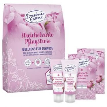 Dresdner Essenz - Peony Body & Face Care Gift Set 4 pcs