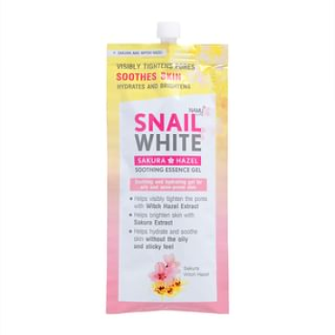 NAMU LIFE SNAILWHITE - Sakura Hazel Soothing Essence Gel Sachet 20ml