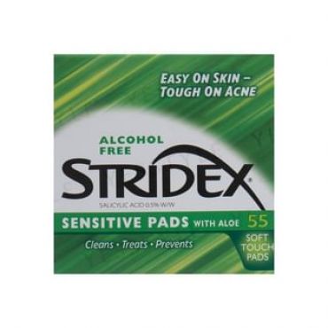 STRIDEX - Sensitive with Aloe Salicylic Acid 0.5% Soft Touch Pads 55 pcs
