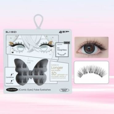BLJ - Comic Eyes Glue-free False Eyelashes - HD03 #HD03 White Moon (9-12mm)