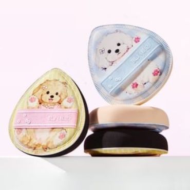 BLJ - Cute puppy powder puff - 2 Types #Snowball (Dry Skin) - 1pc