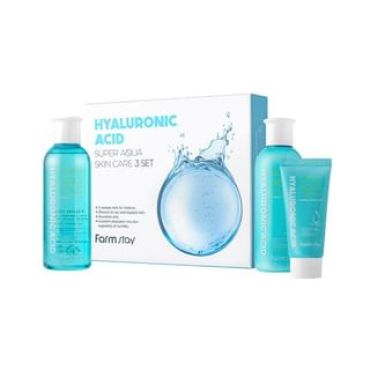 Farmstay - Hyaluronic Acid Super Aqua Skin Care 3 set 3 pcs