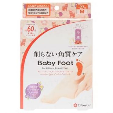 LIBERTA - Baby Foot Easy Pack 60-Min Okinawa Passion Fruit 1 pair - M