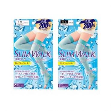 Cool Compression Open-Toe Stockings For Relax Time 1 pair - Blue - S-M