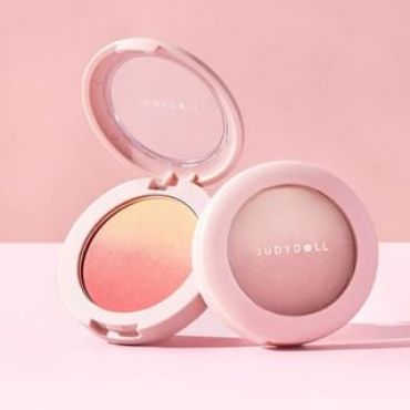 Judydoll - Flower Gradient Blush - 2 Colors #02 Peach Cloud - 4.3g
